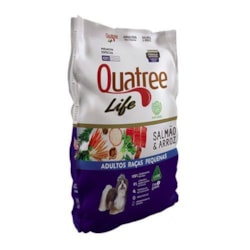 Ração Quatree Life para Cães Adultos de Raças Pequenas Sabor Salmão e Arroz