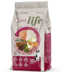 Ração Quatree Life para Gatos Adultos Sabor Salmão e Arroz