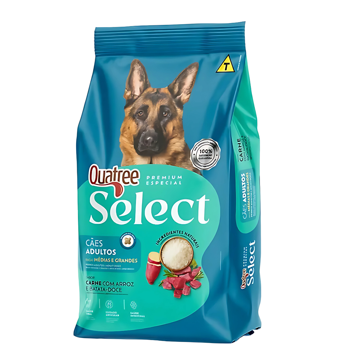 Ração Quatree Select Adultos Raças Médias e Grandes Sabor Carne