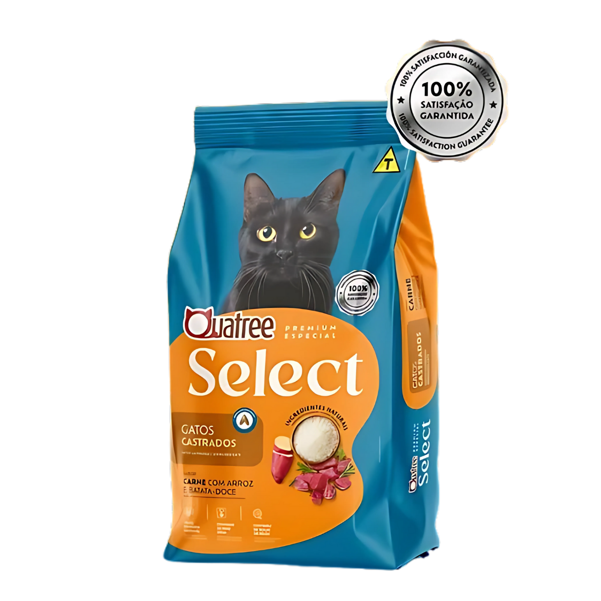 RAÇÃO QUATREE SELECT GATOS CASTRADOS CARNE 10.1KG