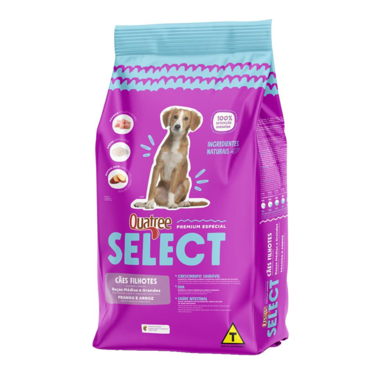 Ração Quatree Select para Cães Filhotes de Porte Médio e Grande