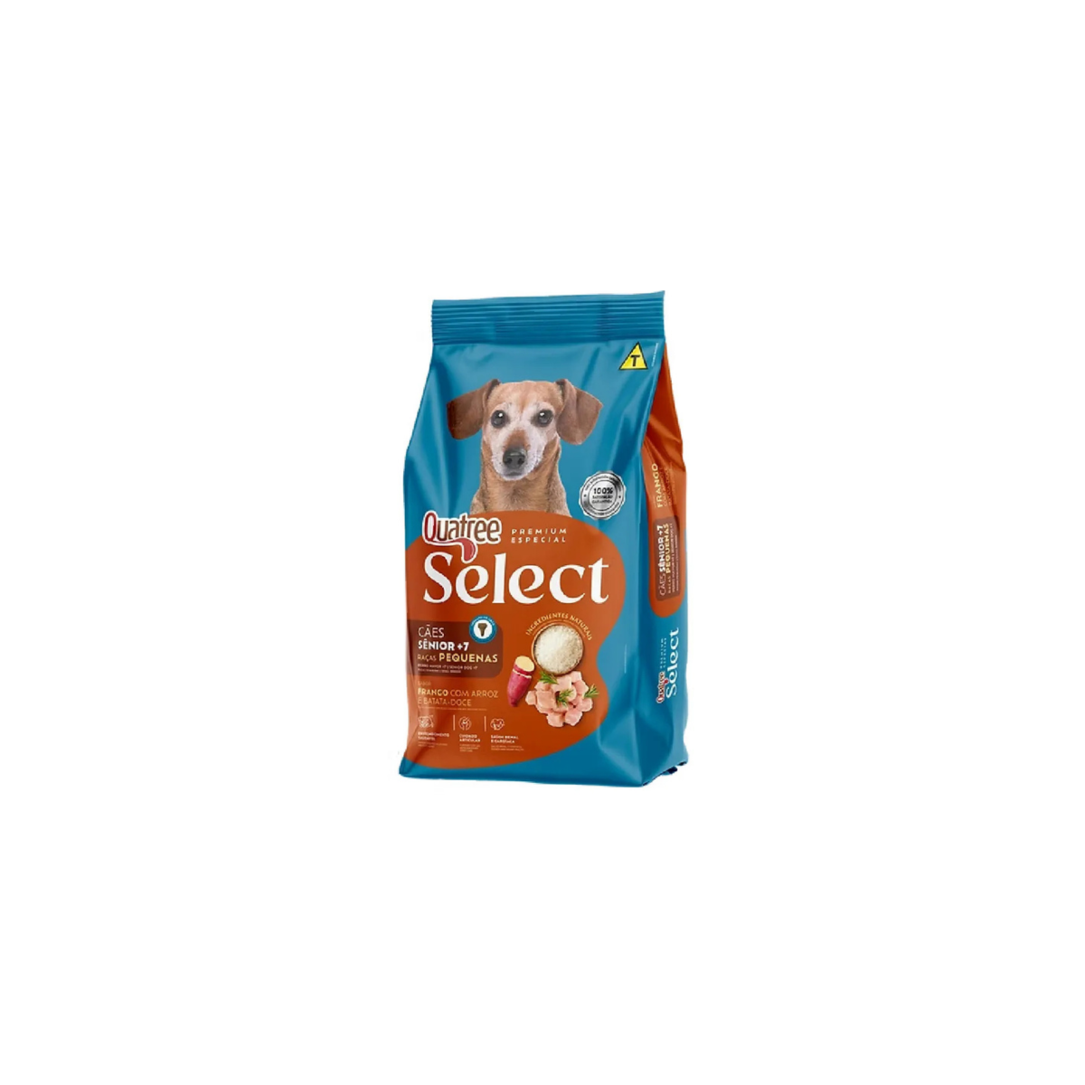 RAÇÃO QUATREE SELECT PARA CÃES SENIOR DE RAÇAS PEQUENAS - 3 KG