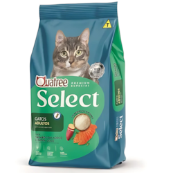 Ração Quatree Select para Gatos Adultos Salmão e Arroz