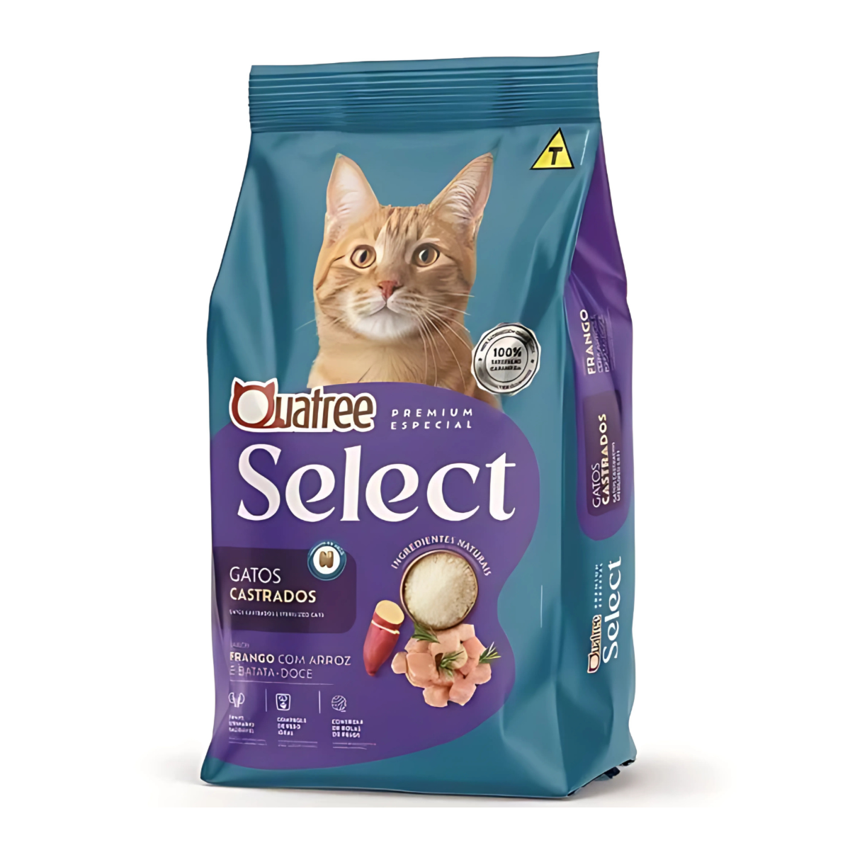 Ração Quatree Select para Gatos Castrados Sabor Frango