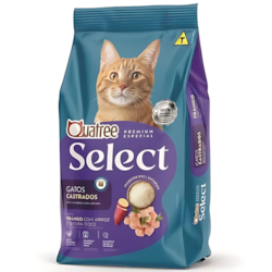 Ração Quatree Select para Gatos Castrados Sabor Frango