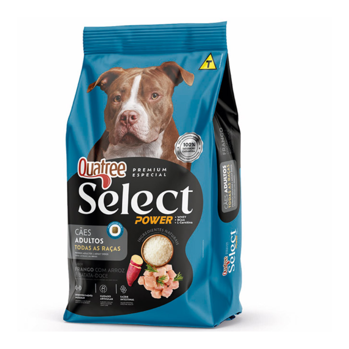 Ração Quatree Select Power para Cães Adultos Sabor Frango com Arroz e Batata Doce 15 kg