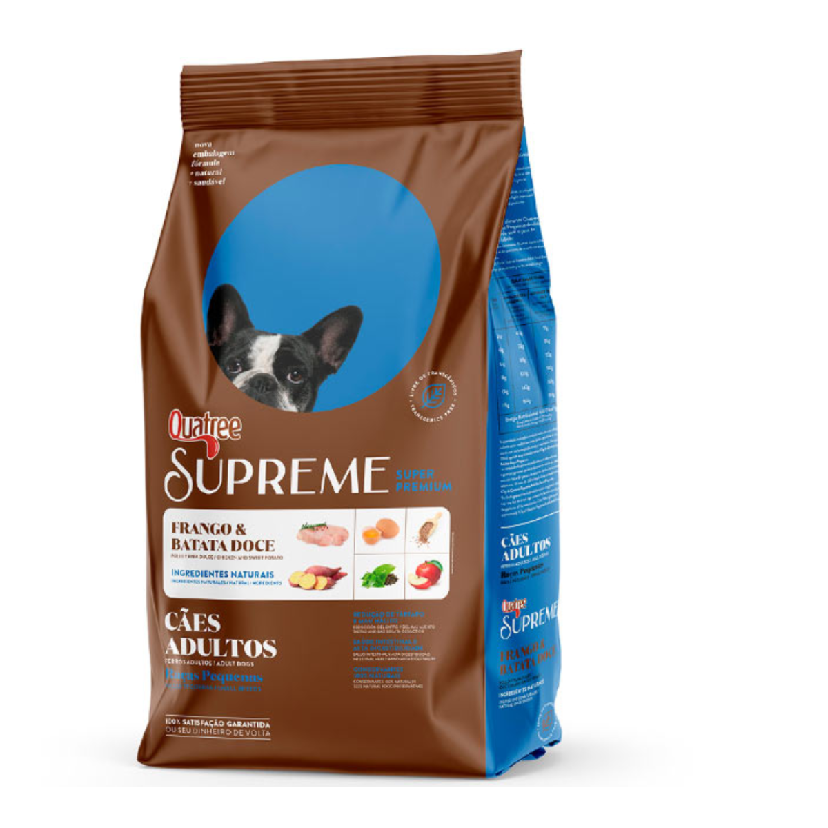 Ração Quatree Supreme Adulto Porte Pequeno - Frango e Batata Doce
