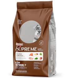 Ração Quatree Supreme para Cães Sênior +7 de Porte Pequeno Sabor Salmão e Frango