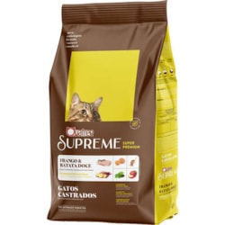 Ração Quatree Supreme para Gatos Castrados Sabor Frango e Batata Doce