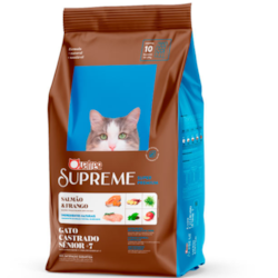 Ração Quatree Supreme para Gatos Sênior +7 Sabor Salmão e Frango 10.1KG