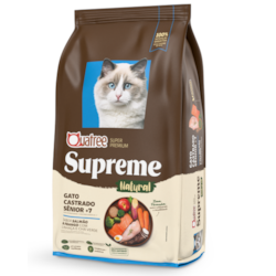 Ração Quatree Supreme para Gatos Sênior +7 Sabor Salmão e Frango