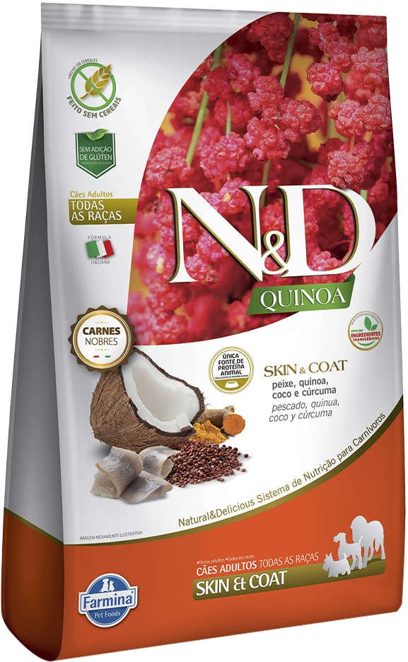 Ração Quinoa N&D Para Cães / Para Pele e Pelagem - Sabor Peixe