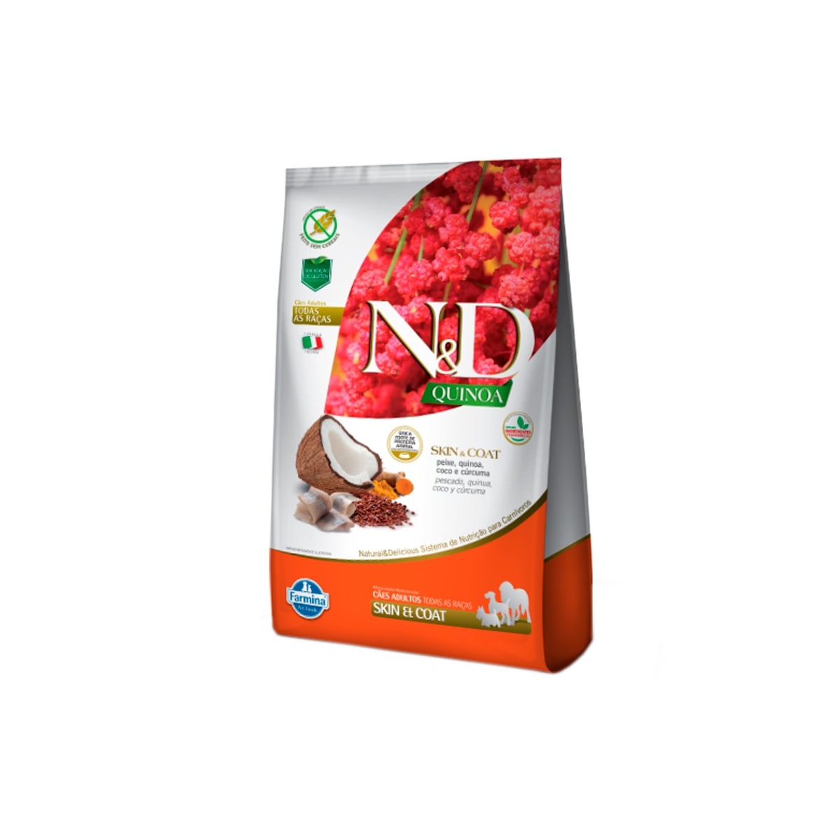 Ração Quinoa N&D Para Cães / Para Pele e Pelagem -  Sabor Peixe