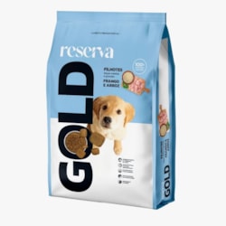 Ração Reserva Gold para Cães Filhotes Raças Médias e Grandes Sabor Frango e Arroz 15kg