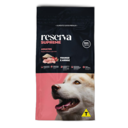 Ração Reserva Supreme Adultos Raças Médias e Grandes Frango e Arroz 15kg