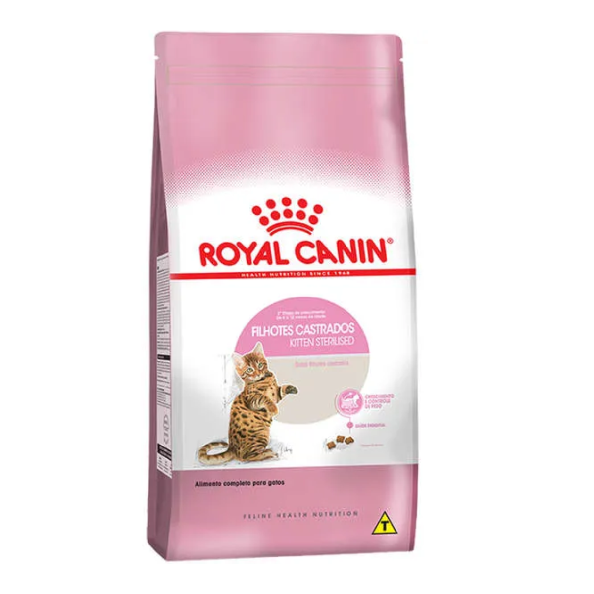 RAÇÃO ROYAL CANIN FELINE HEALTH NUTRITION KITTEN STERLISED PARA GATOS  FILHOTES CASTRADOS DE 6 A 12 MESES 0,4KG
