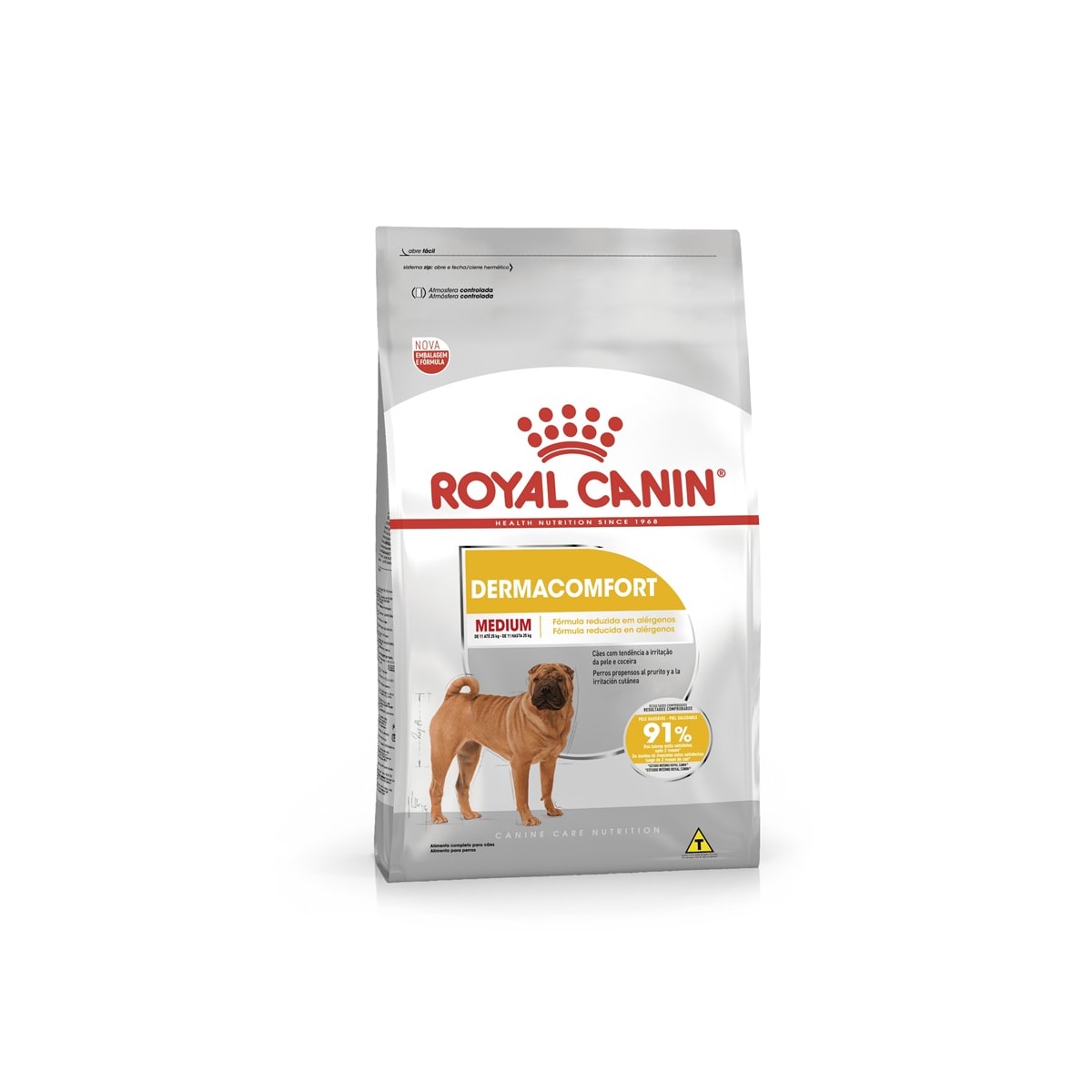 Ração Royal Canin Medium Dermacomfort para Cães Adultos de Raças