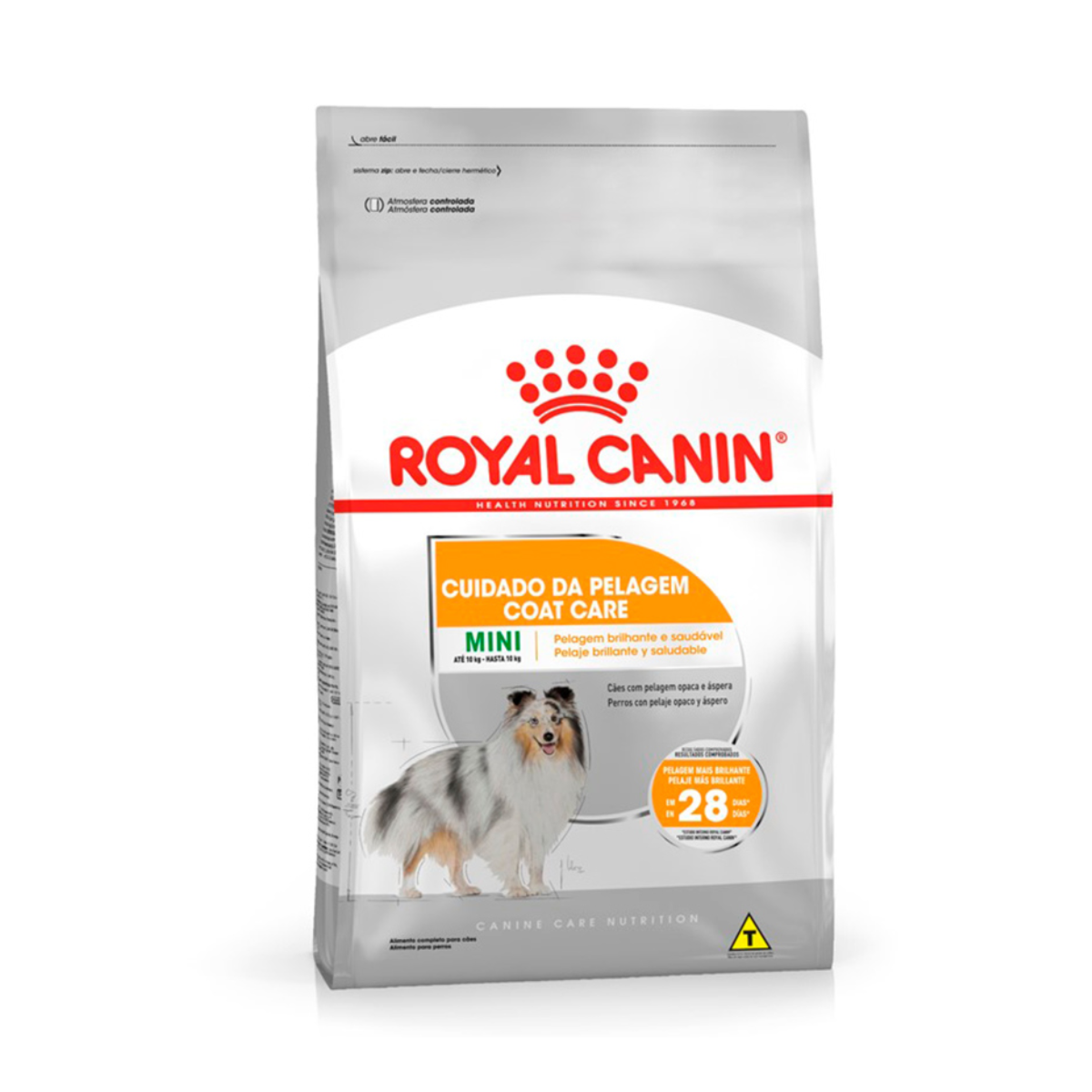 Ração Royal Canin Mini Coat Care 2,5kg - Cuidados com a Pelagem