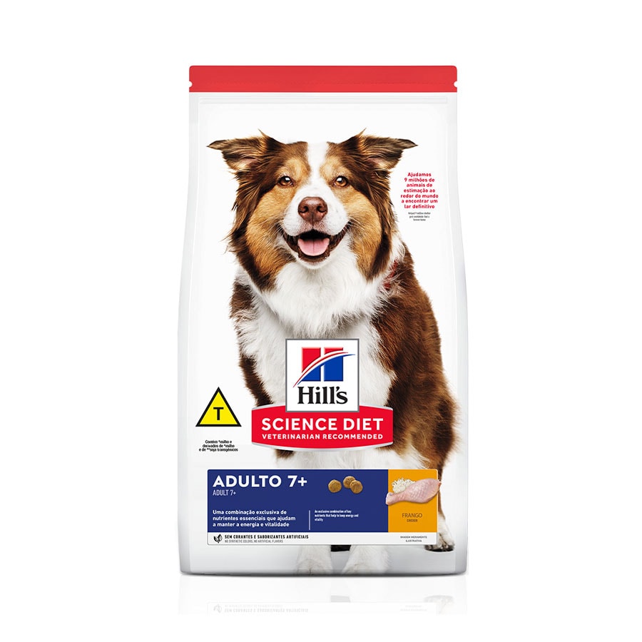 Ração Seca Hill's Science Diet para Cães Adultos 7+ Sênior - Pet