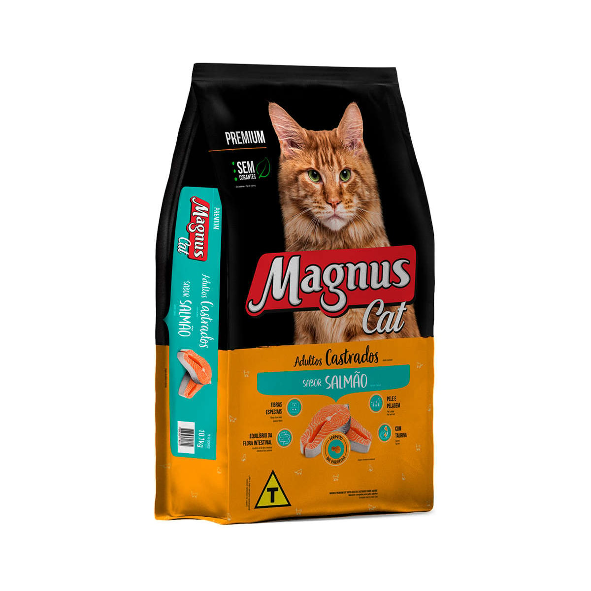 Ração Seca Magnus Cat Salmão para Gatos Adultos Castrados 20Kg