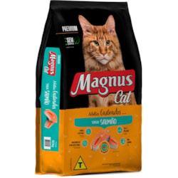 Ração Seca Magnus Cat Salmão para Gatos Adultos Castrados 20Kg