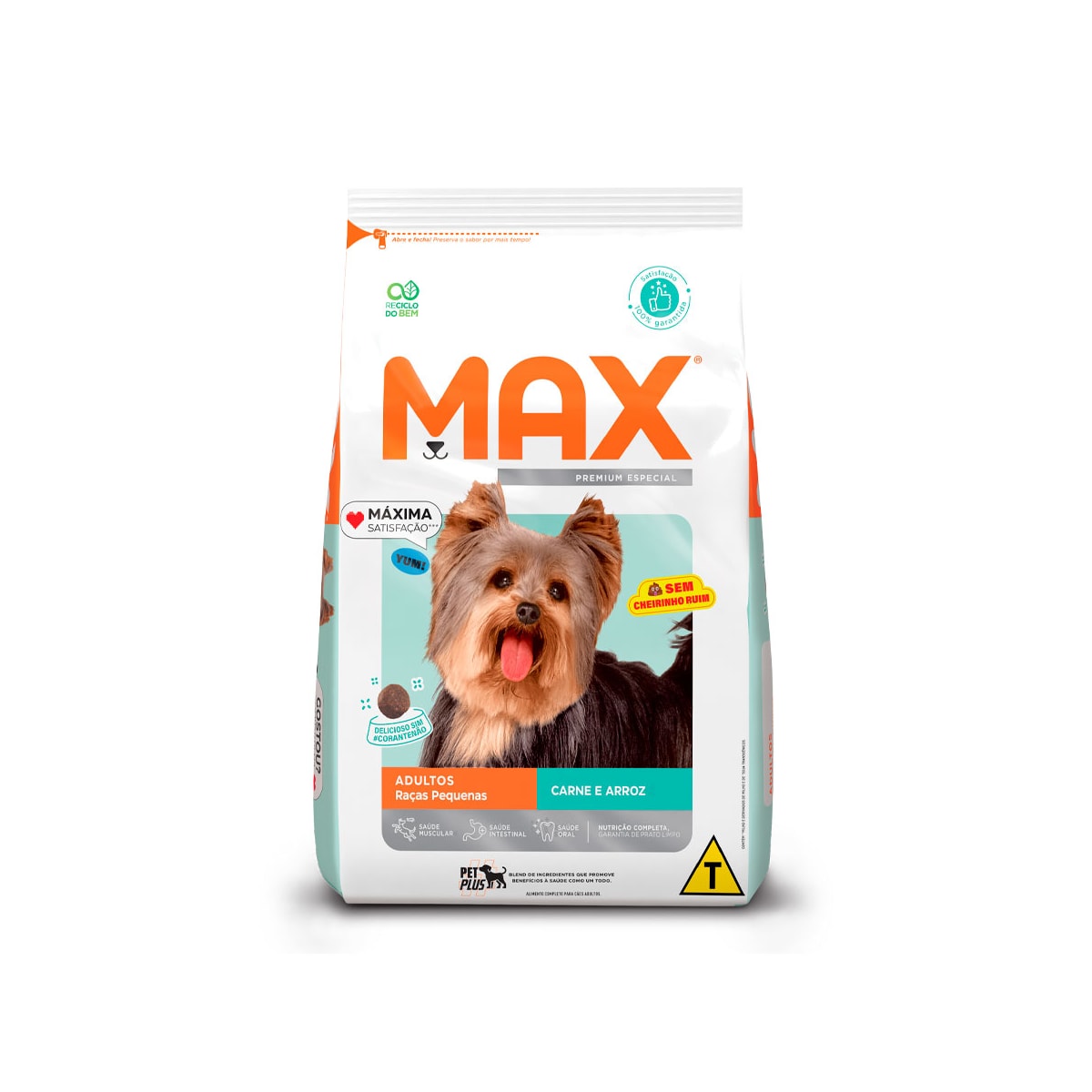 Ração Seca Max Carne e Arroz para Cães de Porte Pequeno