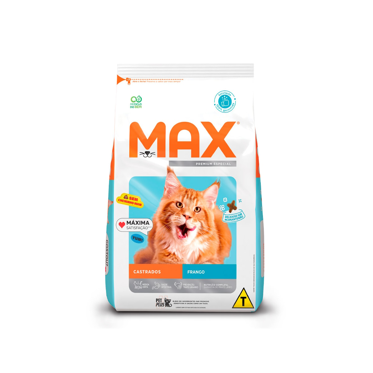 Ração Seca Max Frango para Gatos Castrados