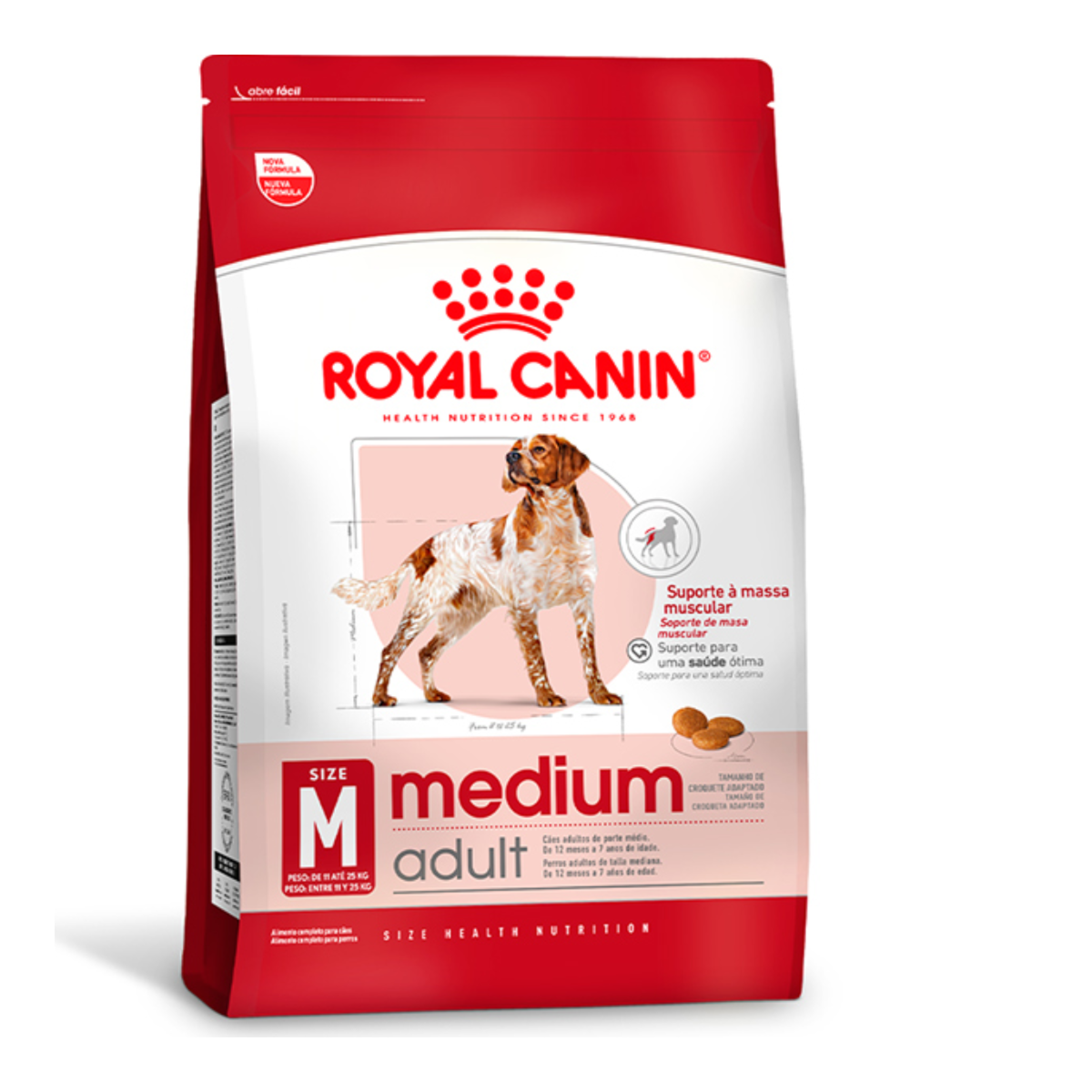 Ração Seca Royal Canin Medium Adult para Cães Adultos de Porte Médio 12kg