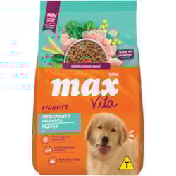Ração Seca Total Max Dog Vita Crescimento Saudável Frango para Cães Filhotes 20Kg