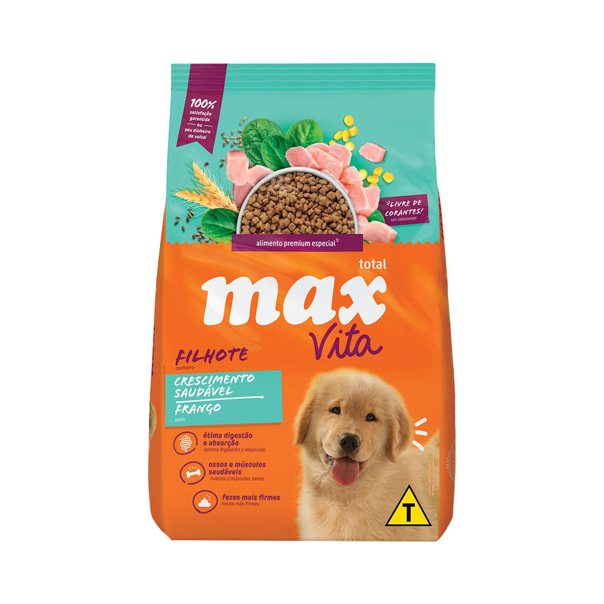 Ração Seca Total Max Dog Vita Crescimento Saudável Frango para Cães Filhotes