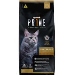 Ração Special Cat Prime Frango e Arroz para Gatos Adultos Castrados 3kg