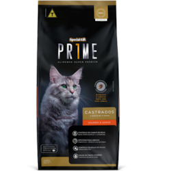 Ração Special Cat Prime para Gatos Castrados Sabor Salmão e Arroz