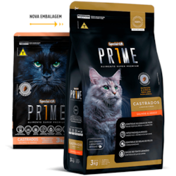 Ração Special Cat Prime para Gatos Castrados Sabor Salmão e Arroz