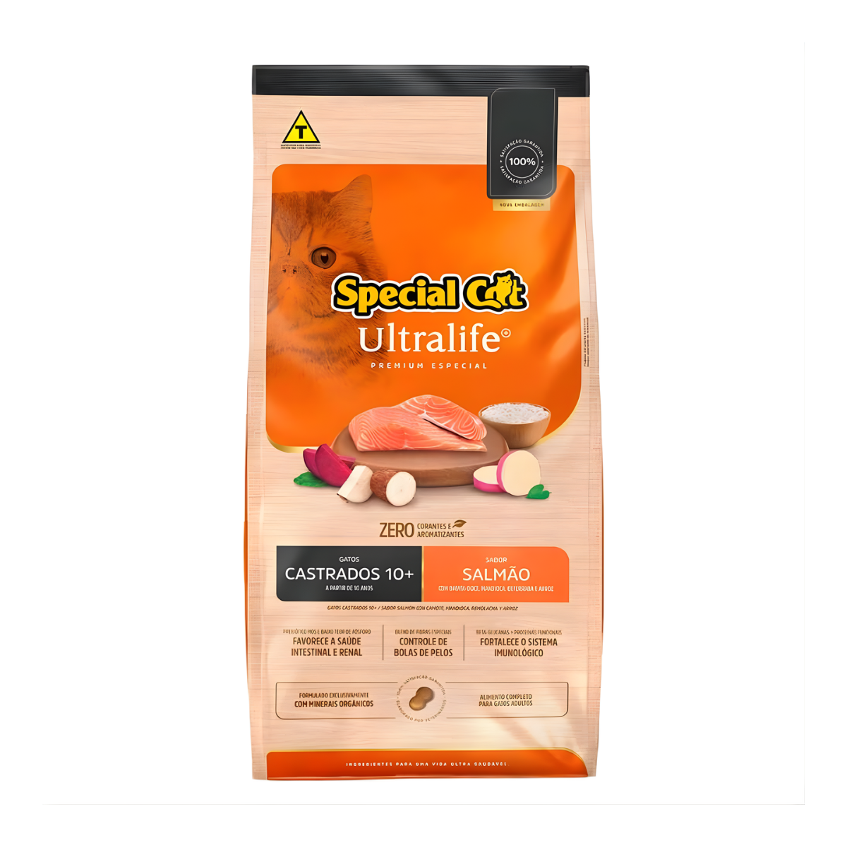 Ração Special Cat Ultralife Castrados Sênior 10+ Salmão 20kg