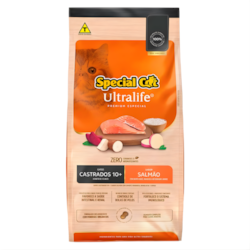Ração Special Cat Ultralife Castrados Sênior 10+ Salmão 20kg