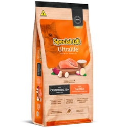 Ração  Special Cat Ultralife Salmão e Arroz para Gatos Castrados