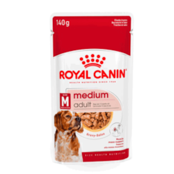 Ração Úmida Cães Adultos Médio Medium Sachê 140g Royal Canin