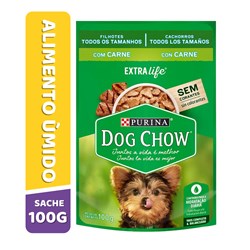 Ração Úmida Dog Chow Sabor Carne para Cães Filhotes