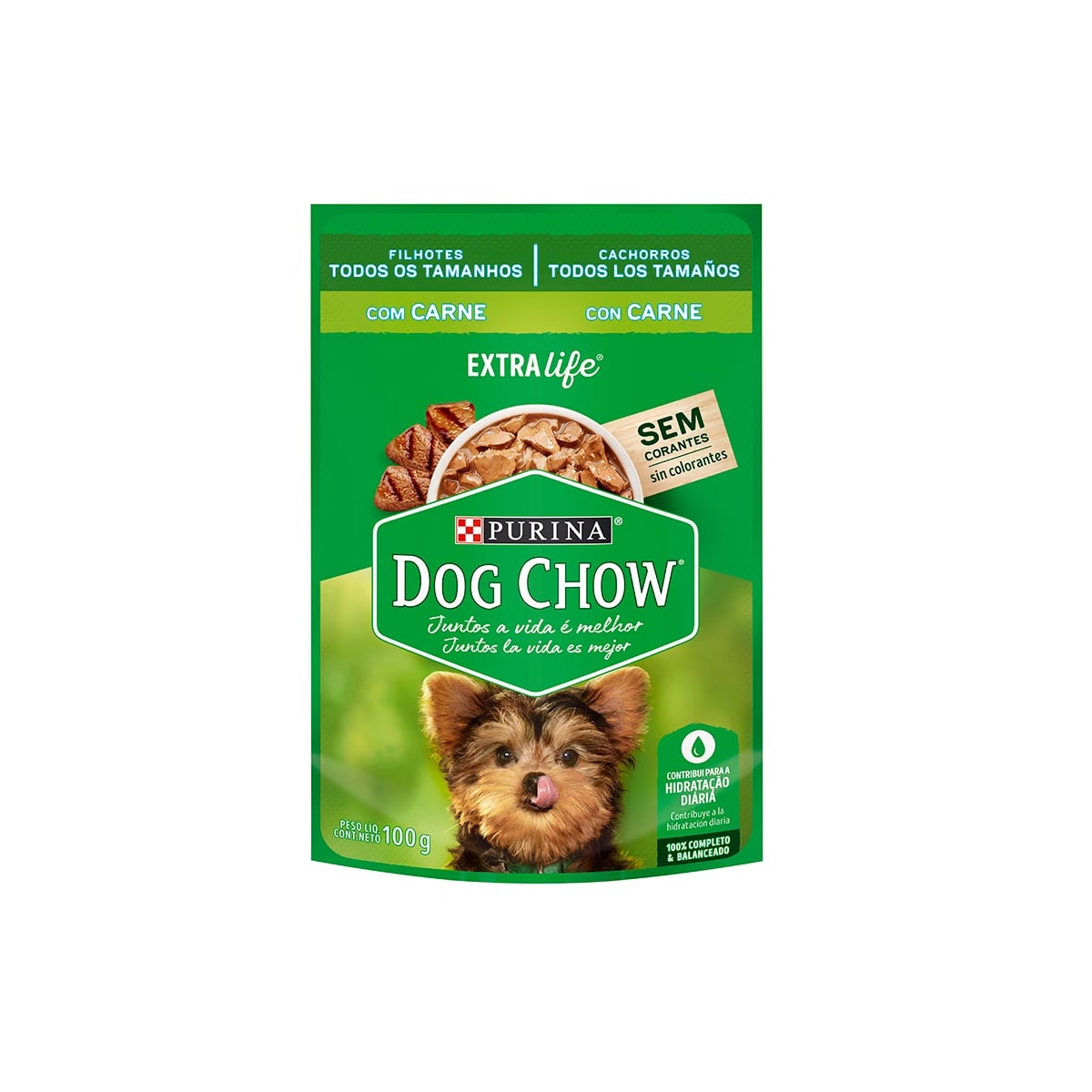 Ração Úmida Dog Chow Sabor Carne para Cães Filhotes