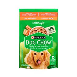 Ração Úmida Dog Chow Sachê para Cães Adultos de Raças Pequenas sabor Salmão