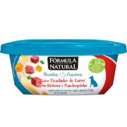 Ração Úmida Fórmula Natural Receitas Caseiras para Cães Adultos Sabor Picadinho de Carne com Abóbora e Mandioquinha 270g Ração Úmida Fórmula Natural Receitas Caseiras para Cães Adultos Sabor Picadinho de Carne com Abóbora e Mandioquinha 270g
