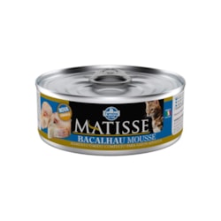 Ração Úmida Matisse Cat Mousse para Gatos Adultos Sabor Bacalhau 85g