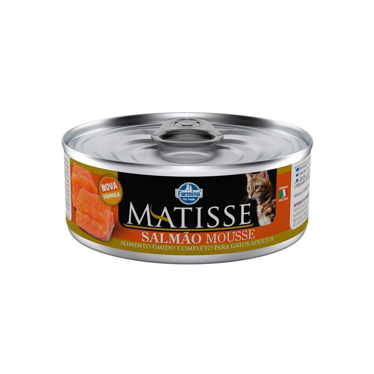 Ração Úmida Matisse Cat Mousse para Gatos Adultos Sabor Salmão 85g