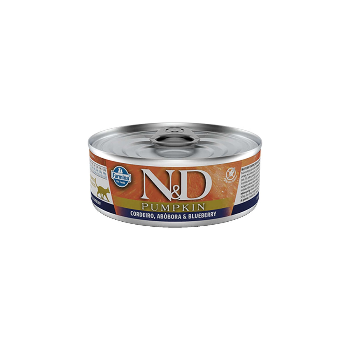 Ração Úmida N&D para Gatos Adultos Sabor Pumpkin, Cordeiro, Abobora e Blueberry 80g