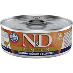 Ração Úmida N&D para Gatos Adultos Sabor Pumpkin, Cordeiro, Abobora e Blueberry 80g