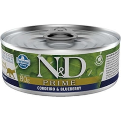 Ração Úmida N&D Prime para Gatos Adultos Sabor Cordeiro e Blueberry 80g