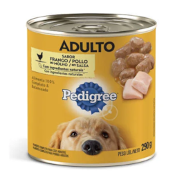 Ração Úmida Pedigree Lata Frango ao Molho para Cães Adulto 290g