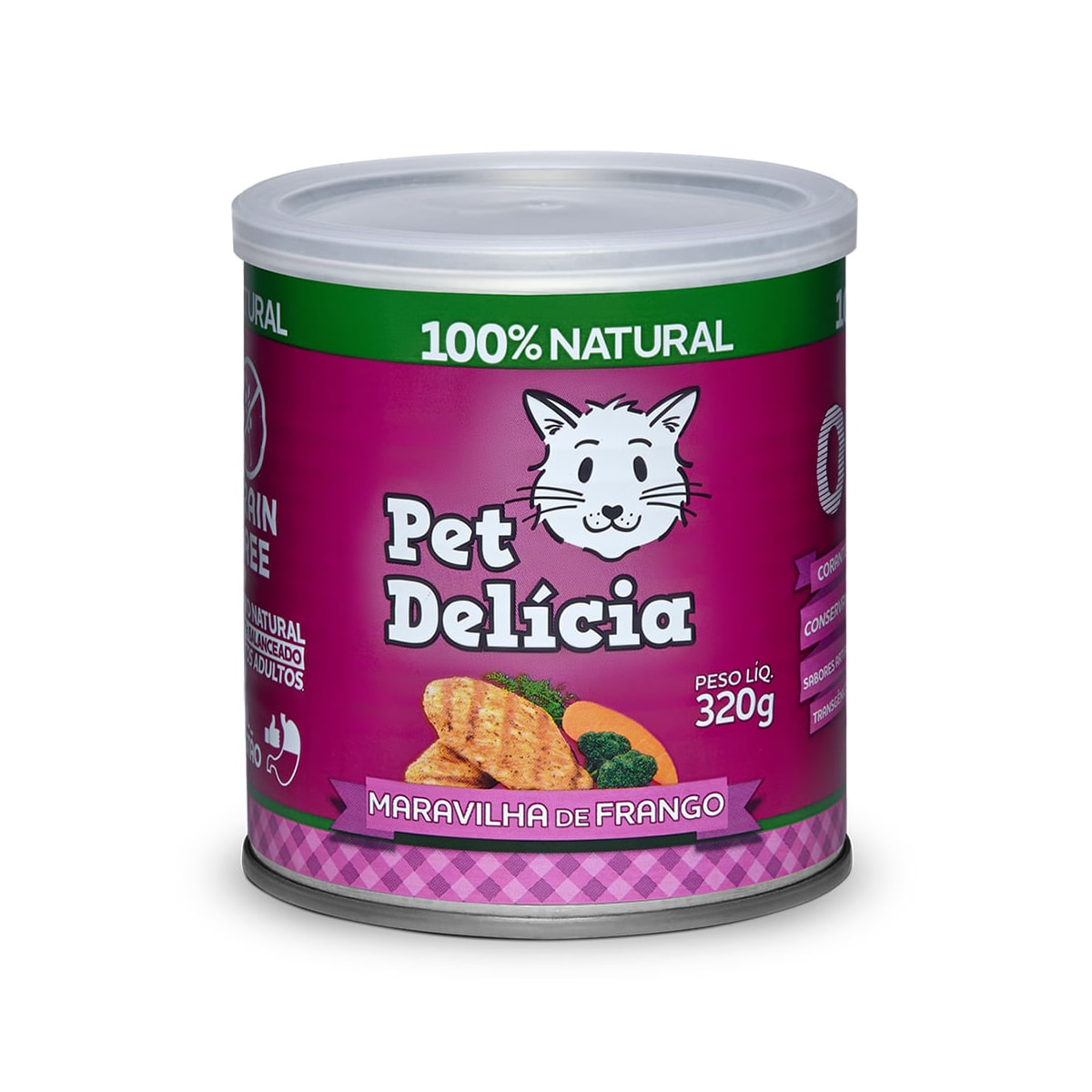 Ração Úmida Pet Delicia Maravilha de Frango Gatos 110g