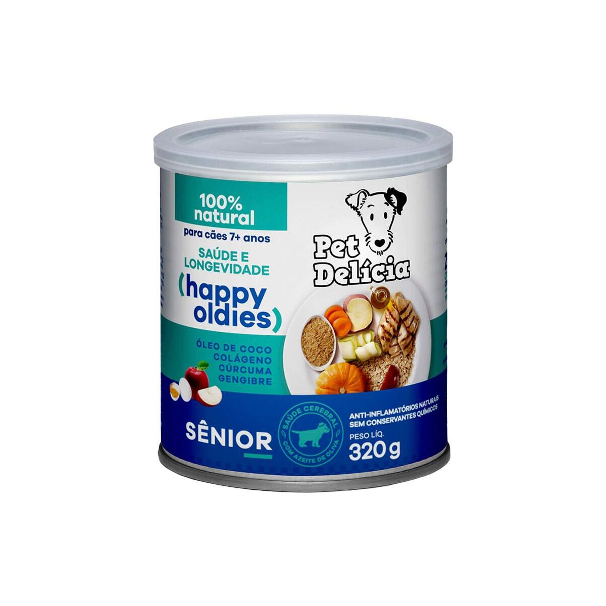 Ração Úmida Pet Delicia para Cães Happy Oldies Senior 7+ 320g