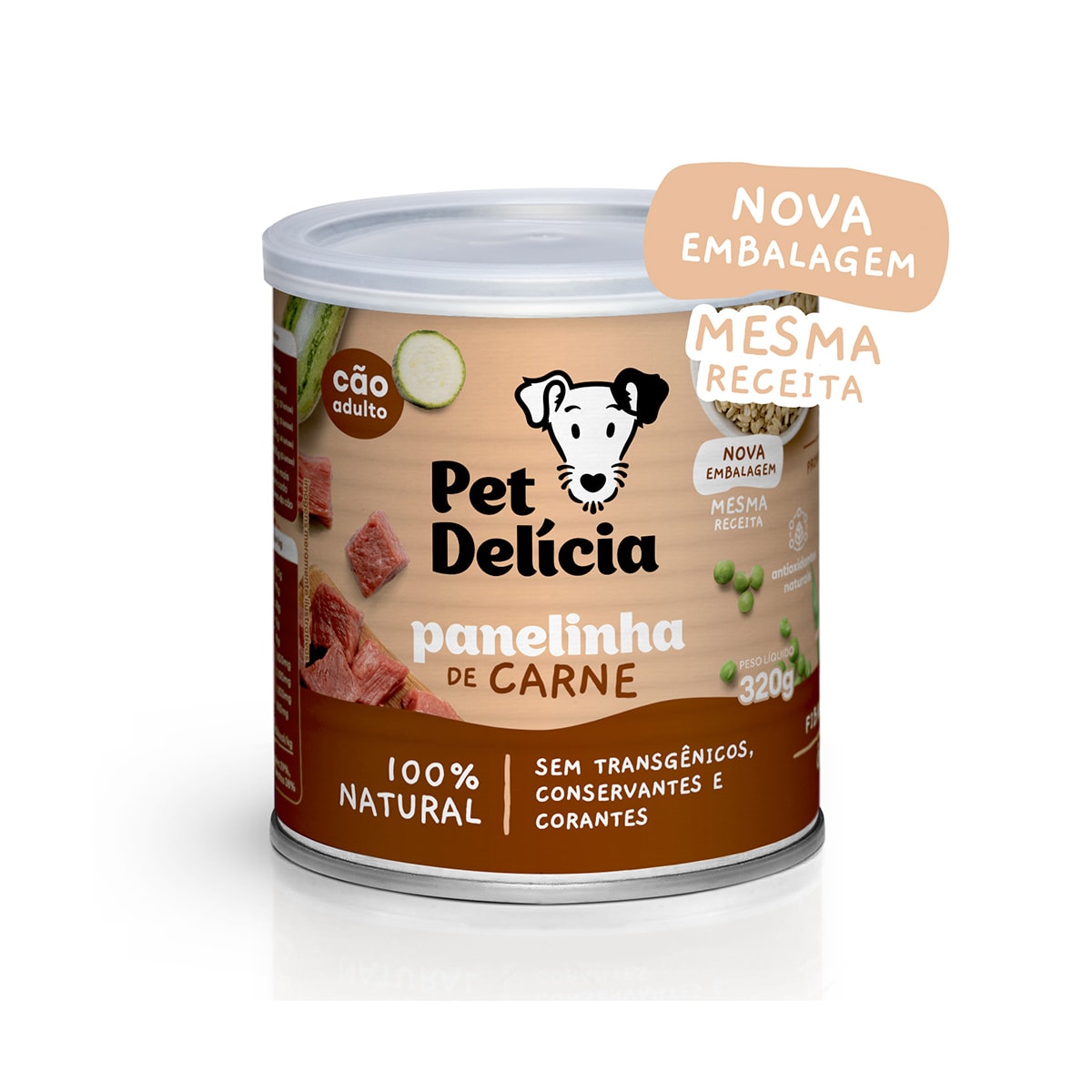 Ração Úmida Pet Delicia para Cães Sabor Panelinha de Carne 320g